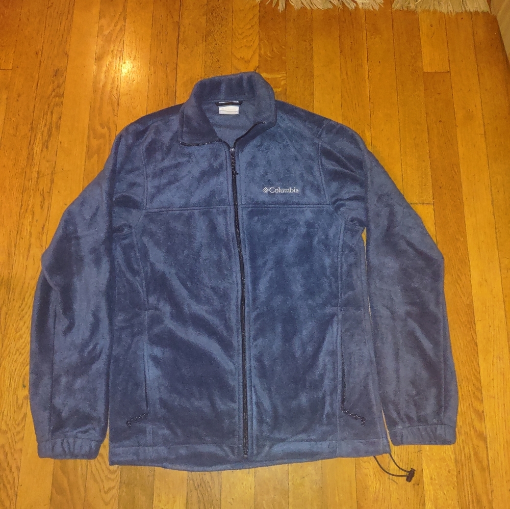 Cozy navy blue zip up jacket from Columbia Sportswear size small
